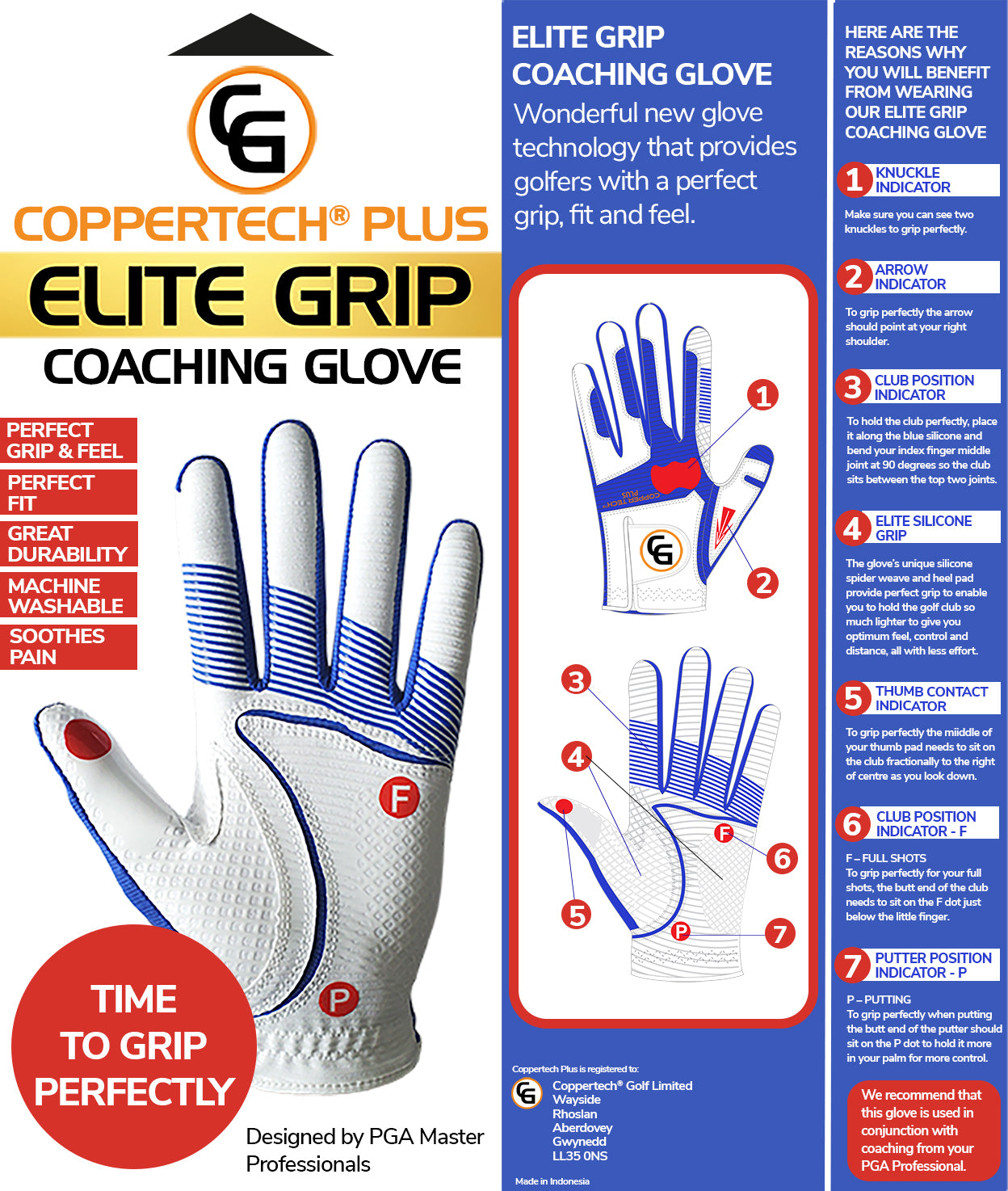 COPPERTECH PLUS ELITE GRIP COACHING GLOVE