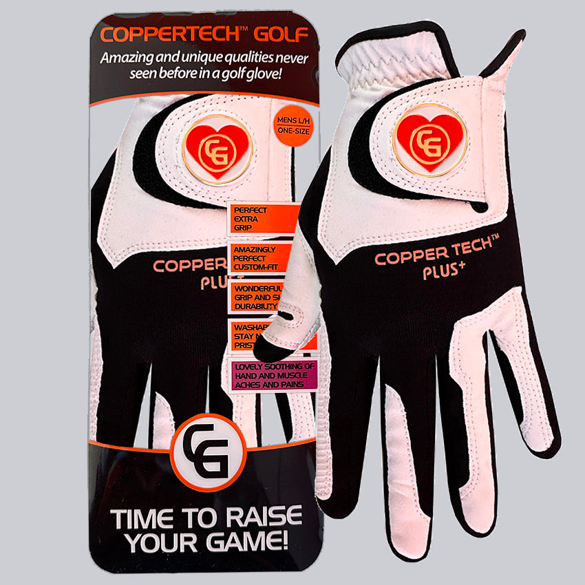 'LOVE TO GLOVE YOU' SPECIAL COPPERTECH PLUS ELITE GRIP WHITE/BLACK GLOVE