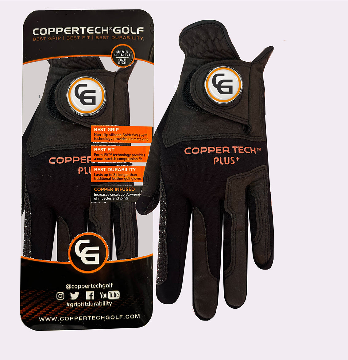 THE BLACK COPPERTECH PLUS GLOVE