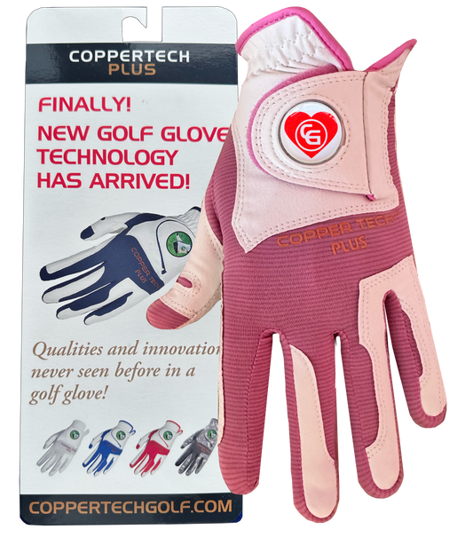 'LOVE TO GLOVE YOU' SPECIAL WHITE/PINK COPPERTECH PLUS GLOVE