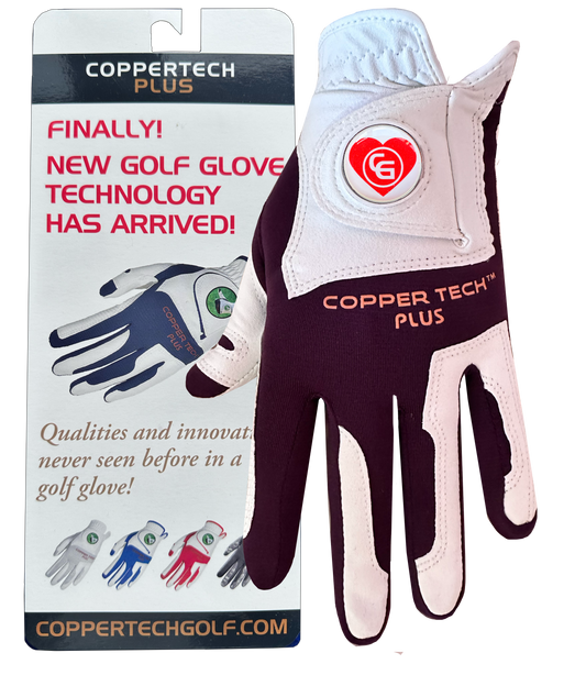 'LOVE TO GLOVE YOU' SPECIAL WHITE/PURPLE COPPERTECH PLUS GLOVE