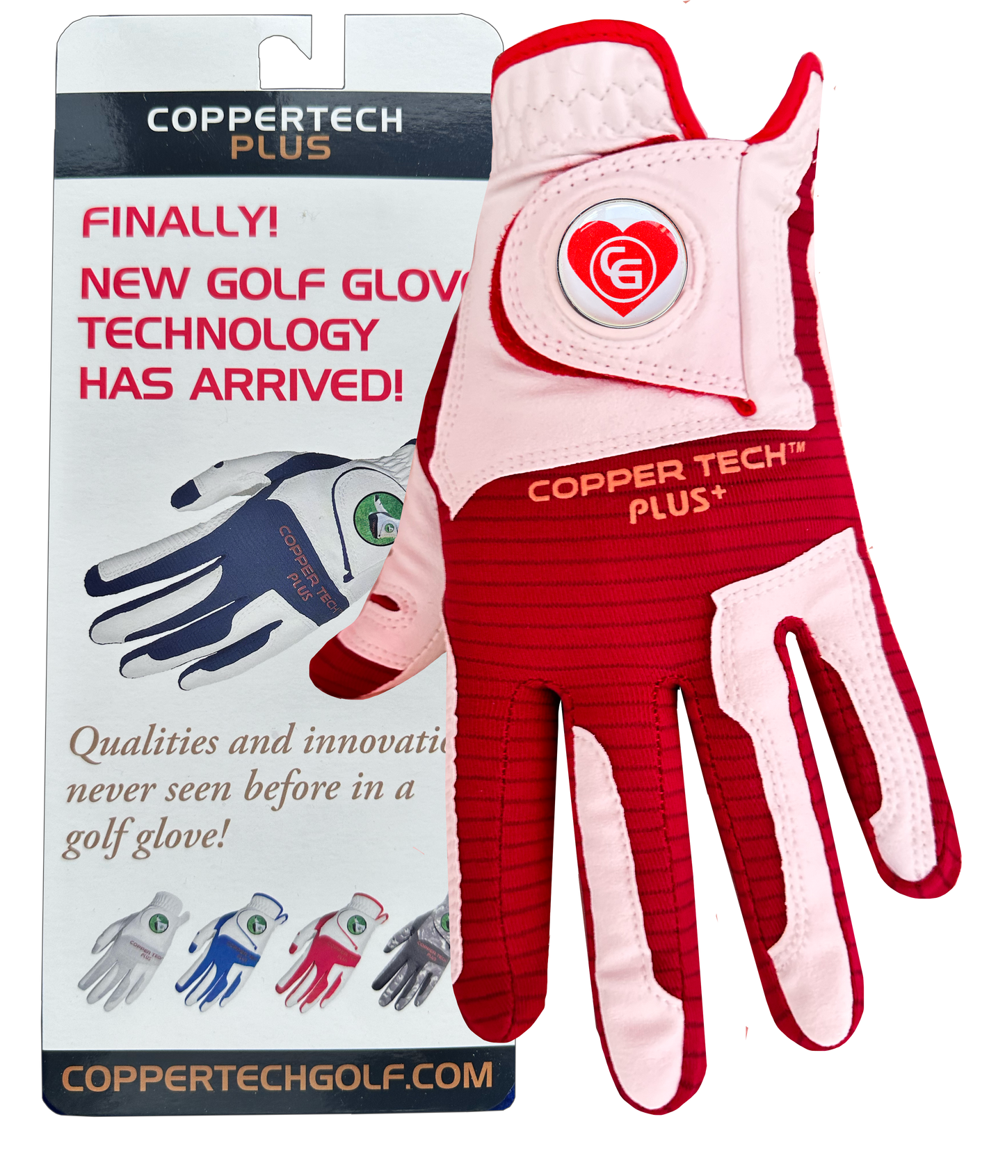 'LOVE TO GLOVE YOU' SPECIAL WHITE/RED COPPERTECH PLUS GLOVE